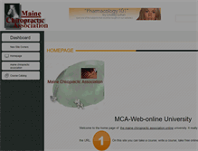 Tablet Screenshot of mainechiro.myicourse.com