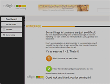 Tablet Screenshot of nsightmarketing.myicourse.com