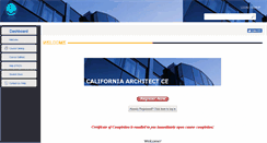 Desktop Screenshot of californiaarchitectce.myicourse.com