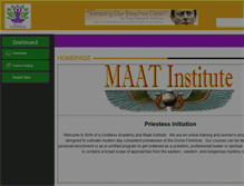 Tablet Screenshot of maatinstitute.myicourse.com