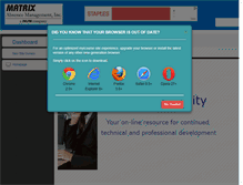 Tablet Screenshot of matrixu.myicourse.com