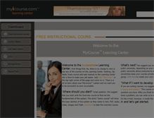 Tablet Screenshot of learningcenter.myicourse.com