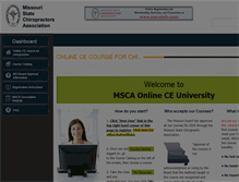 Tablet Screenshot of msca.myicourse.com