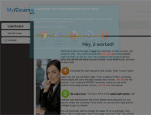 Tablet Screenshot of geou.myicourse.com